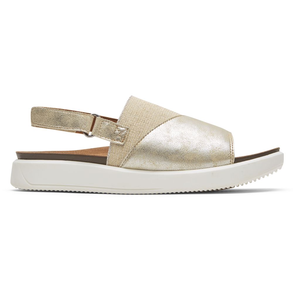 Rockport Kyra Slingback - Womens Sandals - Platinum - NZ (ZFL-297654)